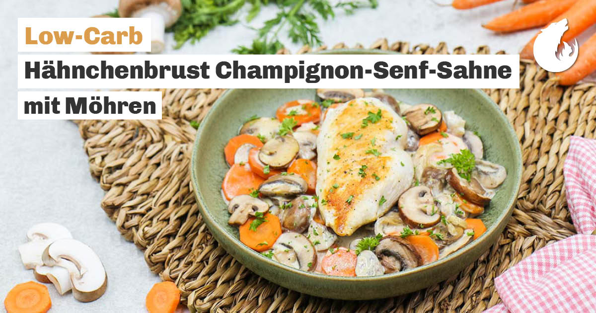 Low Carb H Hnchenbrust In Champignon Senf Sahne Mit M Hren