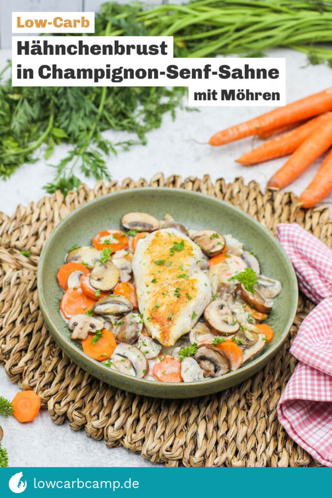 Low Carb H Hnchenbrust In Champignon Senf Sahne Mit M Hren