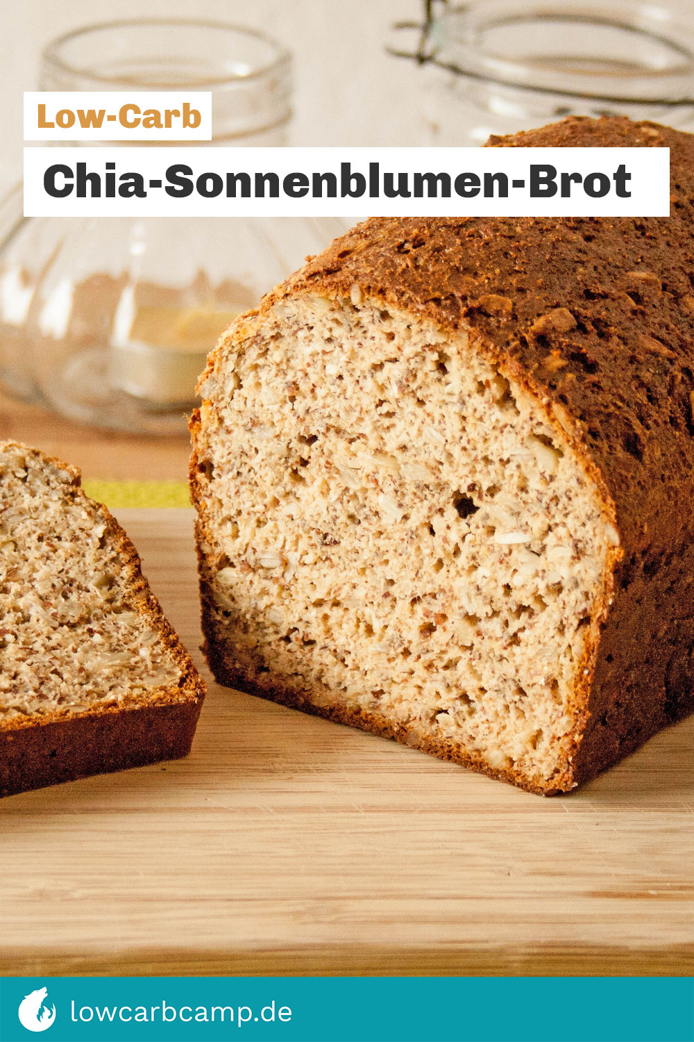 Low-Carb Chia-Sonnenblumen-Brot 🌻🍞 Ein kohlenhydratarmes Brot