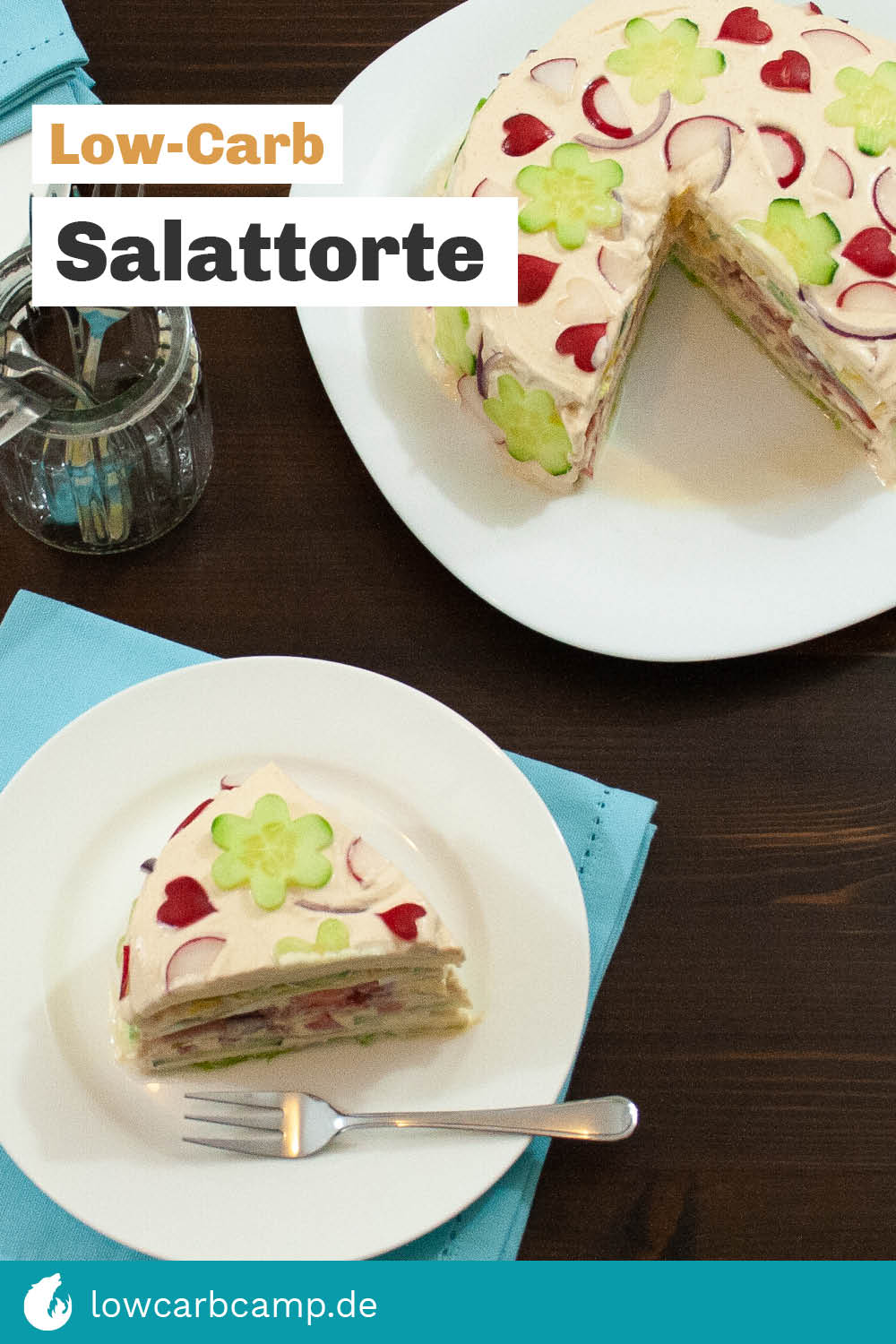 Salattorte – Low-Carb