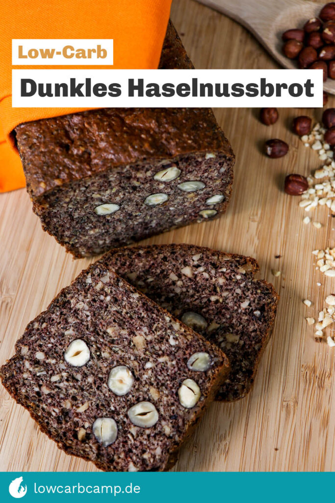 Dunkles Haselnussbrot 🌰🍞 – Ein kräftiges Low-Carb Brot