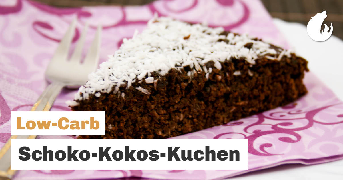 Schoko-Kokos-Kuchen 🍫🍰 Low-Carb Kuchen backen ohne Mehl