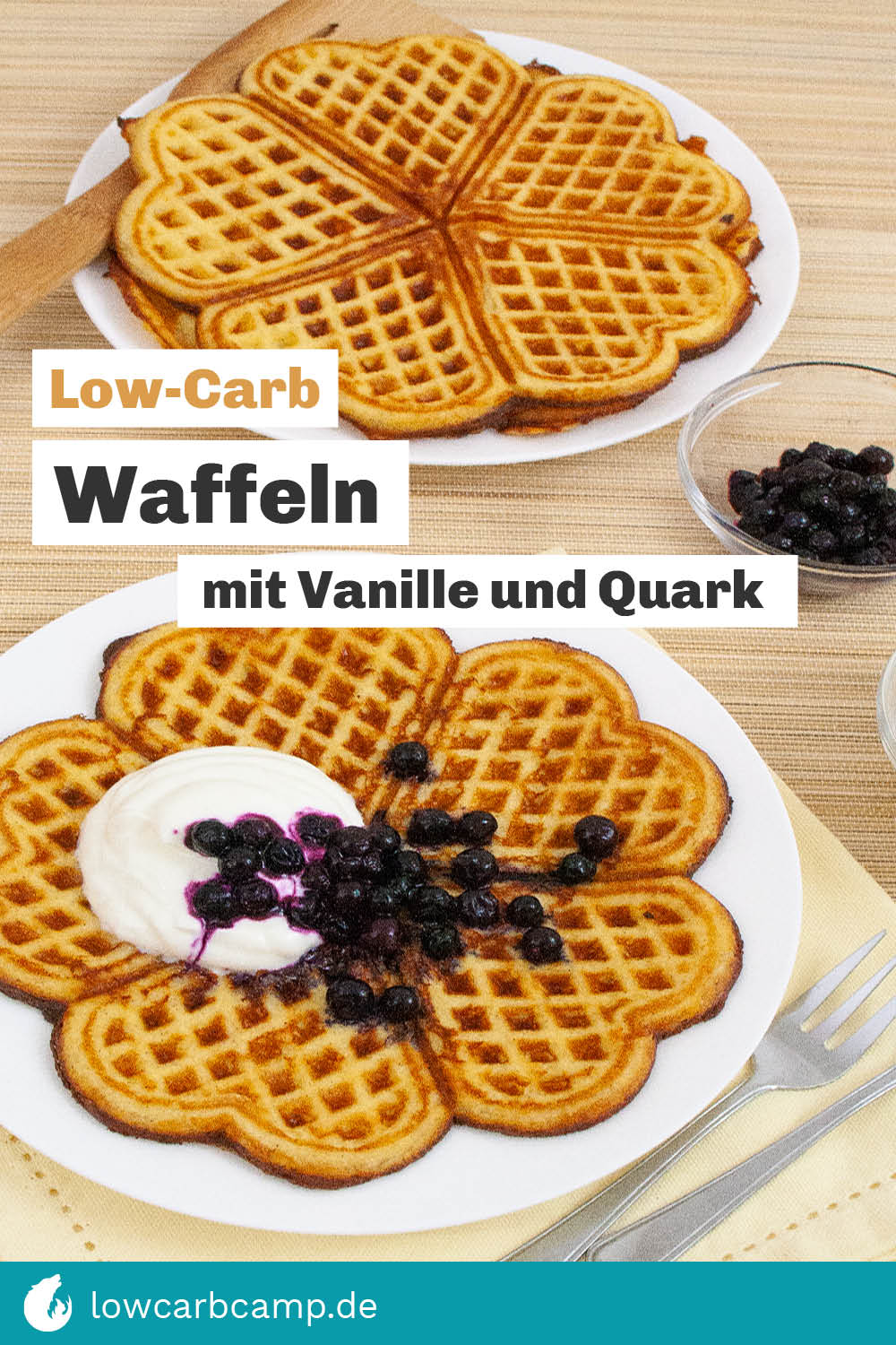 Low Carb Waffeln Mit Vanille Und Quark Lecker Fluffig