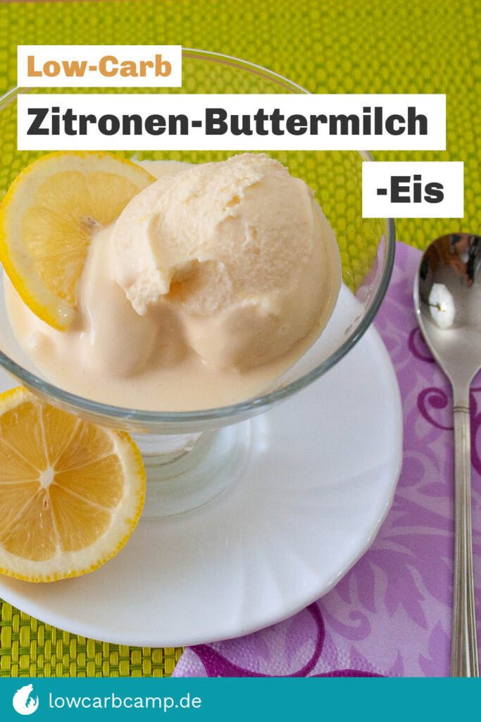 Zitronen-Buttermilch-Eis 🍋 Low-Carb Eis &amp; So erfrischend!