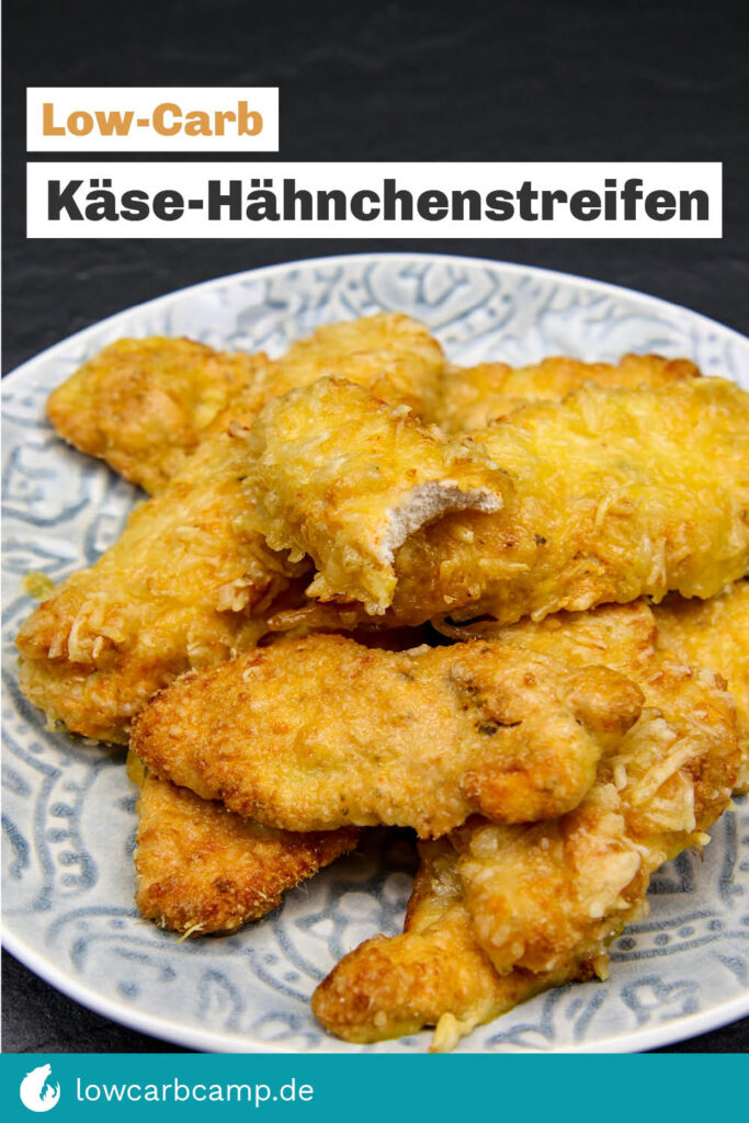 Käse-Hähnchenstreifen – ein schneller Low-Carb Snack