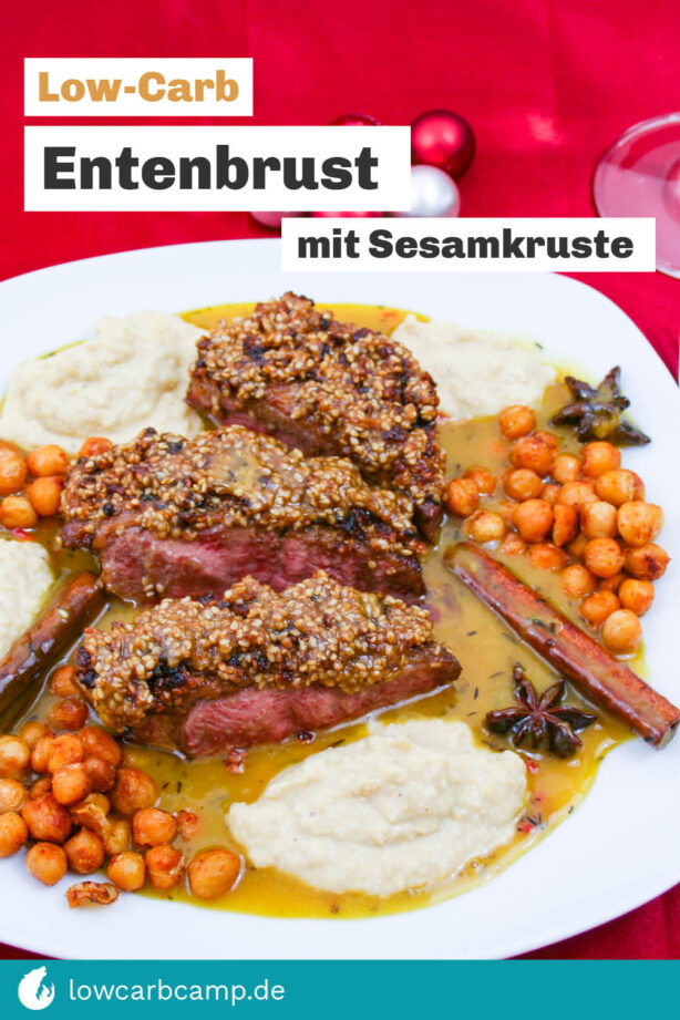 Entenbrust mit Sesamkruste