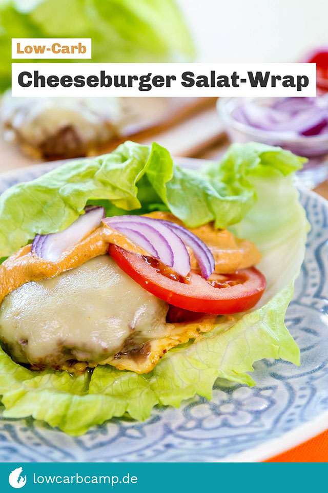 Cheeseburger Salat-Wrap