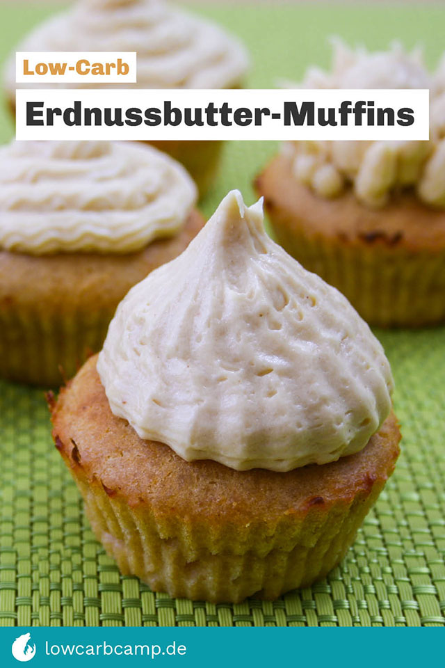 Erdnussbutter-Muffins Low-Carb
