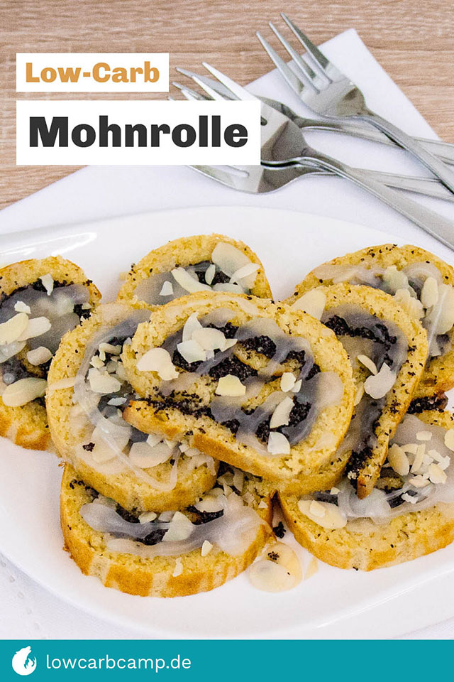 Low-Carb Mohnrolle