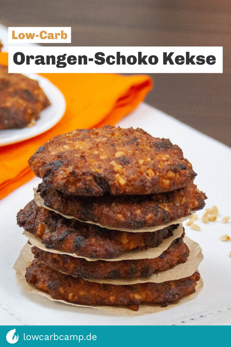 Low-Carb Orangen-Schoko Kekse