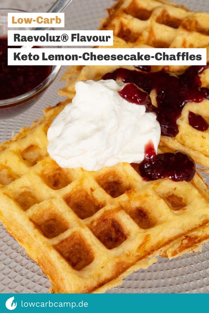 Keto Lemon-Cheesecake-Chaffles 🍰 🧇 Raevoluz® Flavour 😻