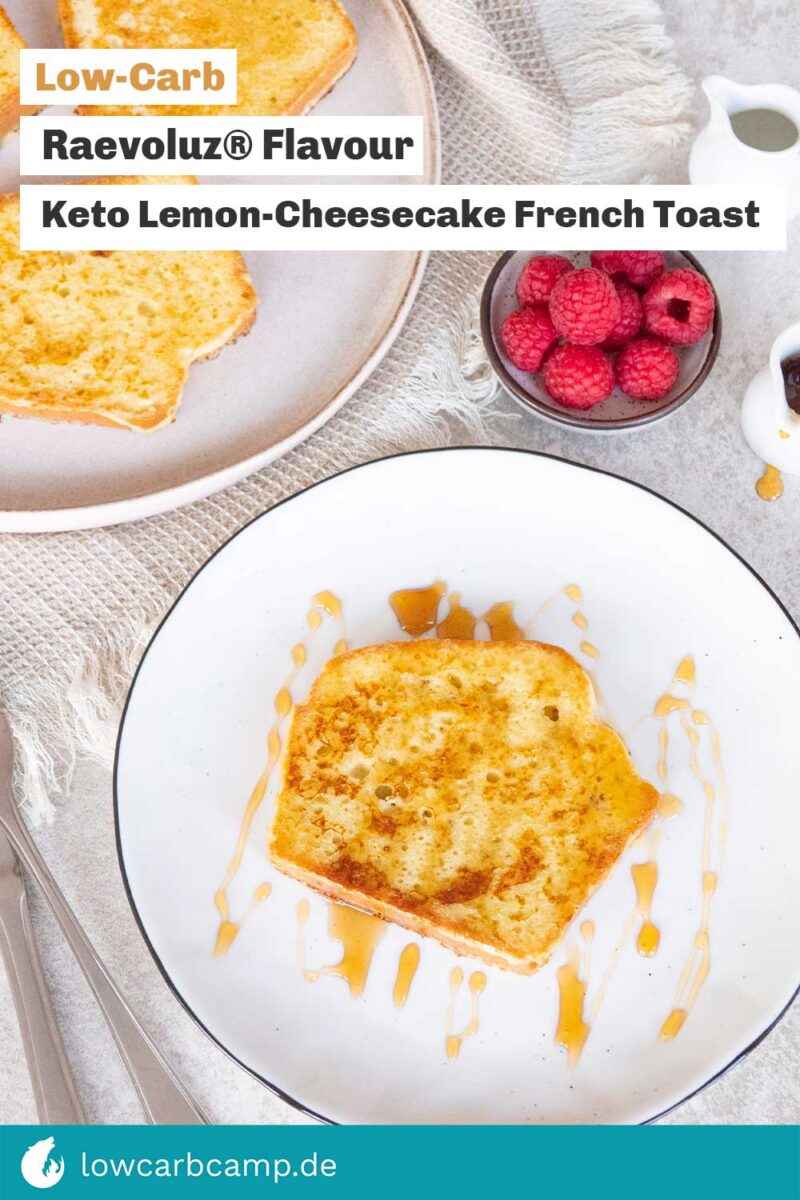Keto Lemon-Cheesecake French Toast ðŸ¥ª RaevoluzÂ® Flavour ðŸ¥°