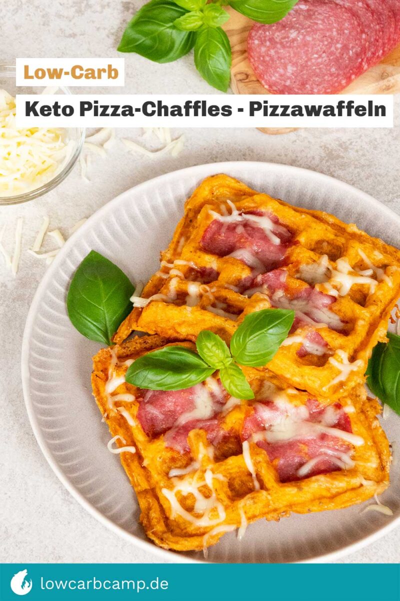 Keto Pizza-Chaffles 🧇 Pizzawaffeln 🍕Low-Carb Rezept
