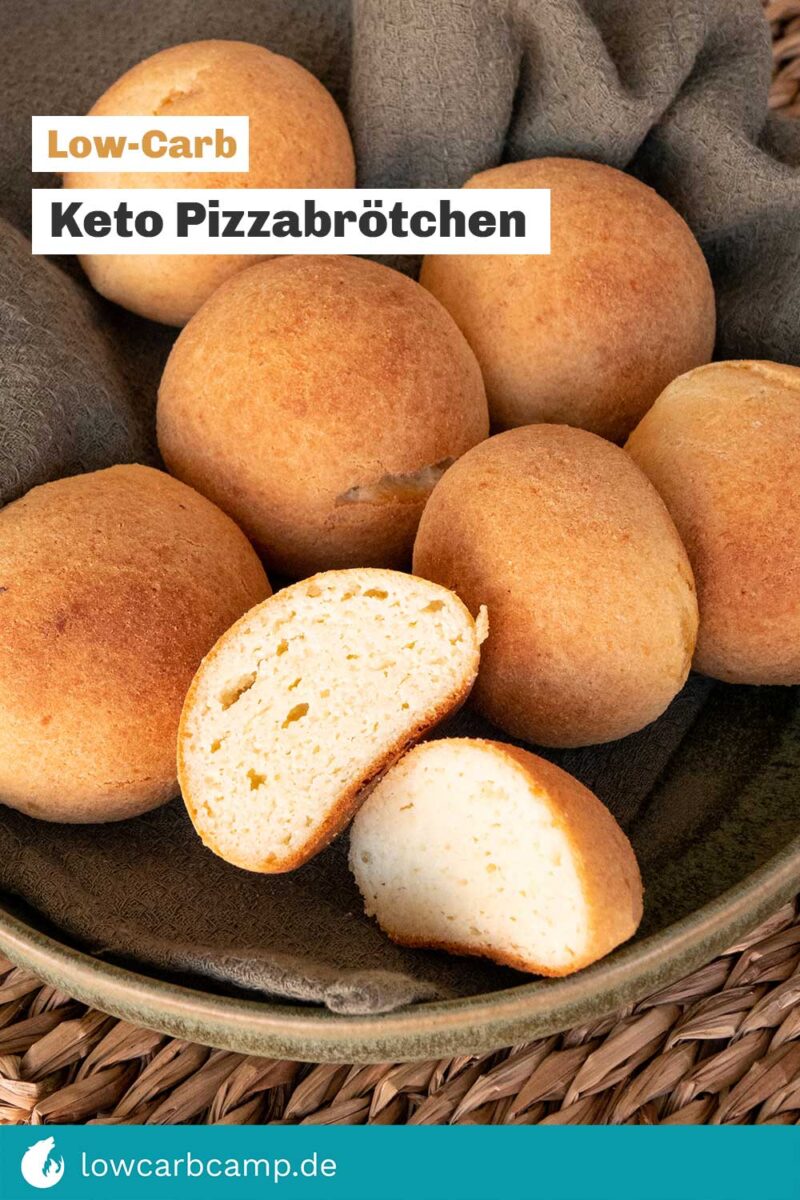 Keto Pizzabrötchen🥇Low-Carb Rezept 🤩 duftend & so lecker ❤️