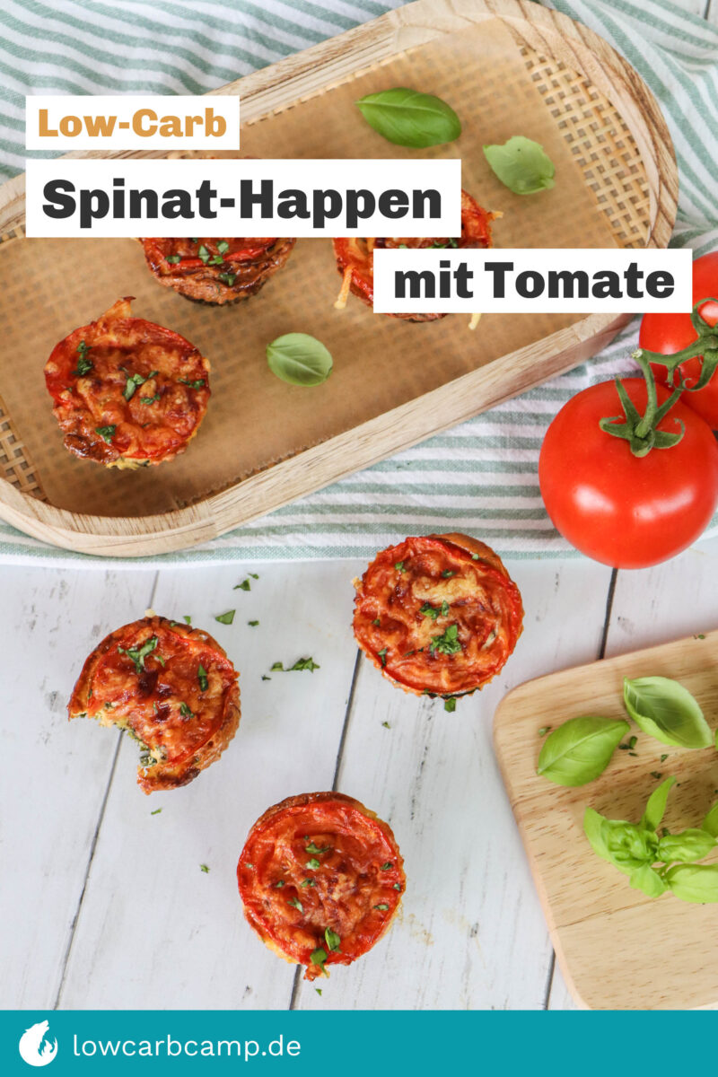 Spinat-Happen mit Tomate
