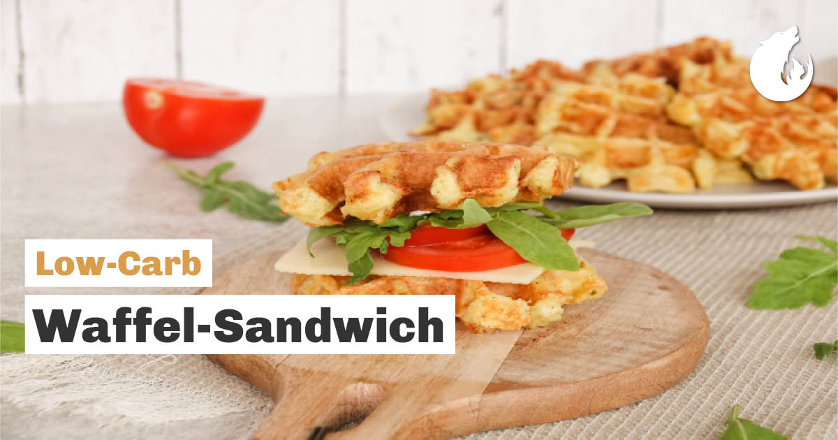 Waffel-Sandwich 🧇🥪 Low-Carb, herrlich lecker 🧡