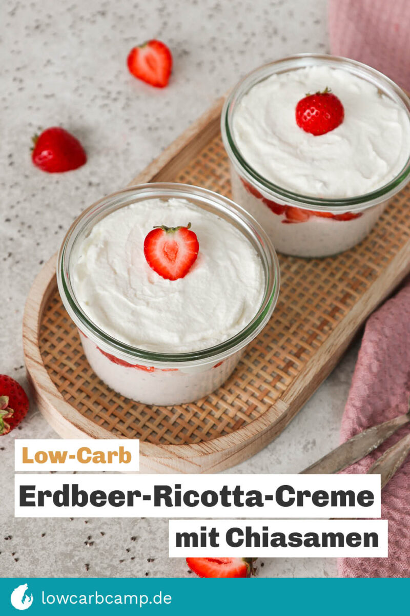 Erdbeer-Ricotta-Creme mit Chiasamen