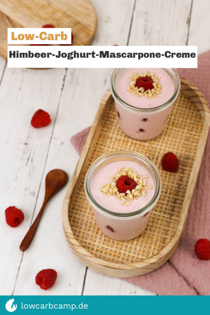 Himbeer-Joghurt-Mascarpone-Creme 💗 Fruchtig, lecker, Low-Carb 😍