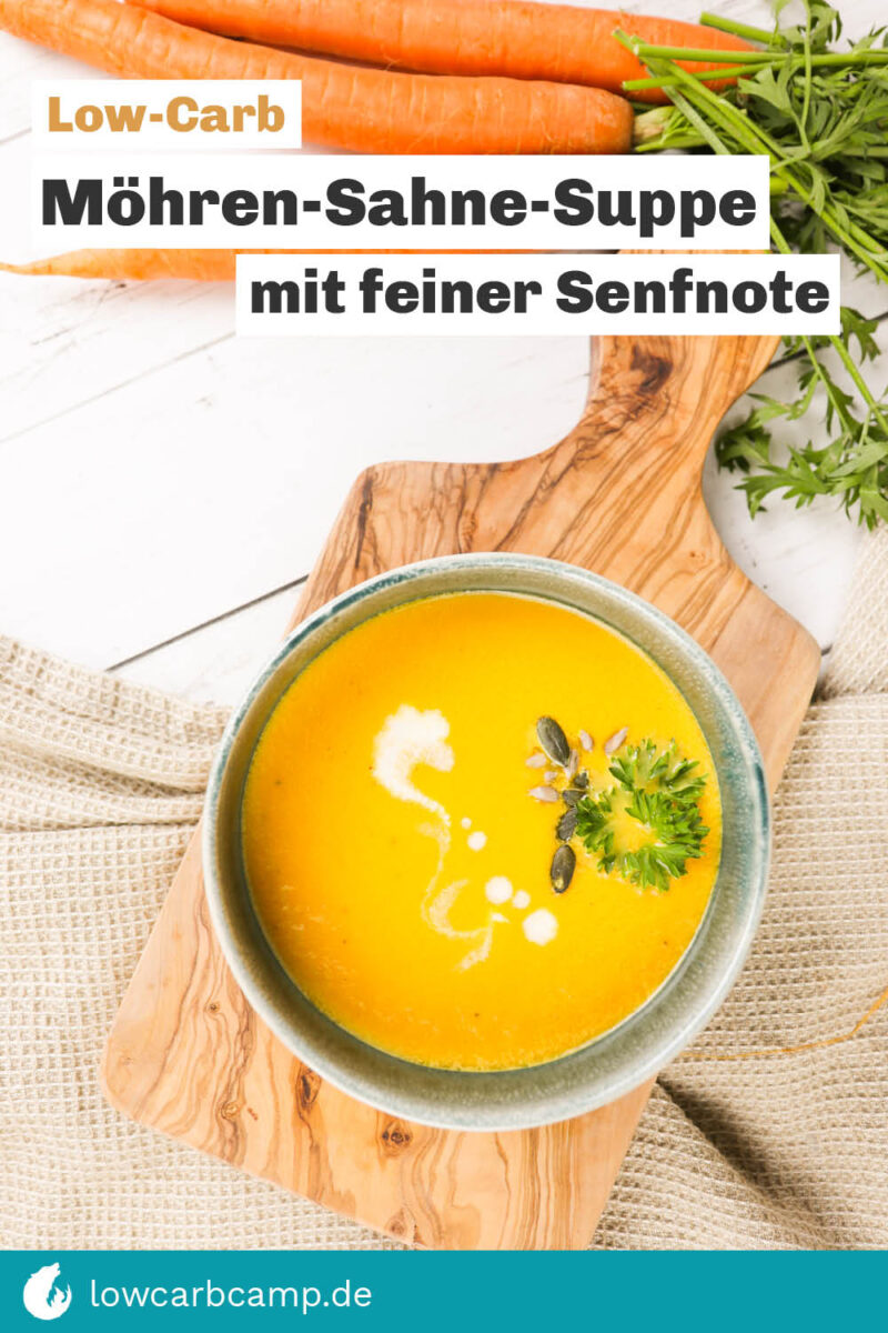 MÃ¶hren-Sahne-Suppe mit feiner Senfnote
