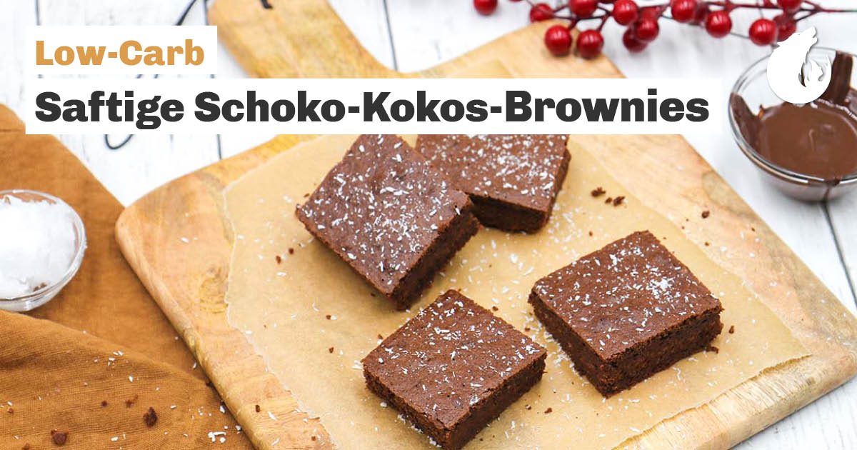 Saftige Schoko-Kokos-Brownies 🍫 Low-Carb, unwiderstehlich lecker 😍