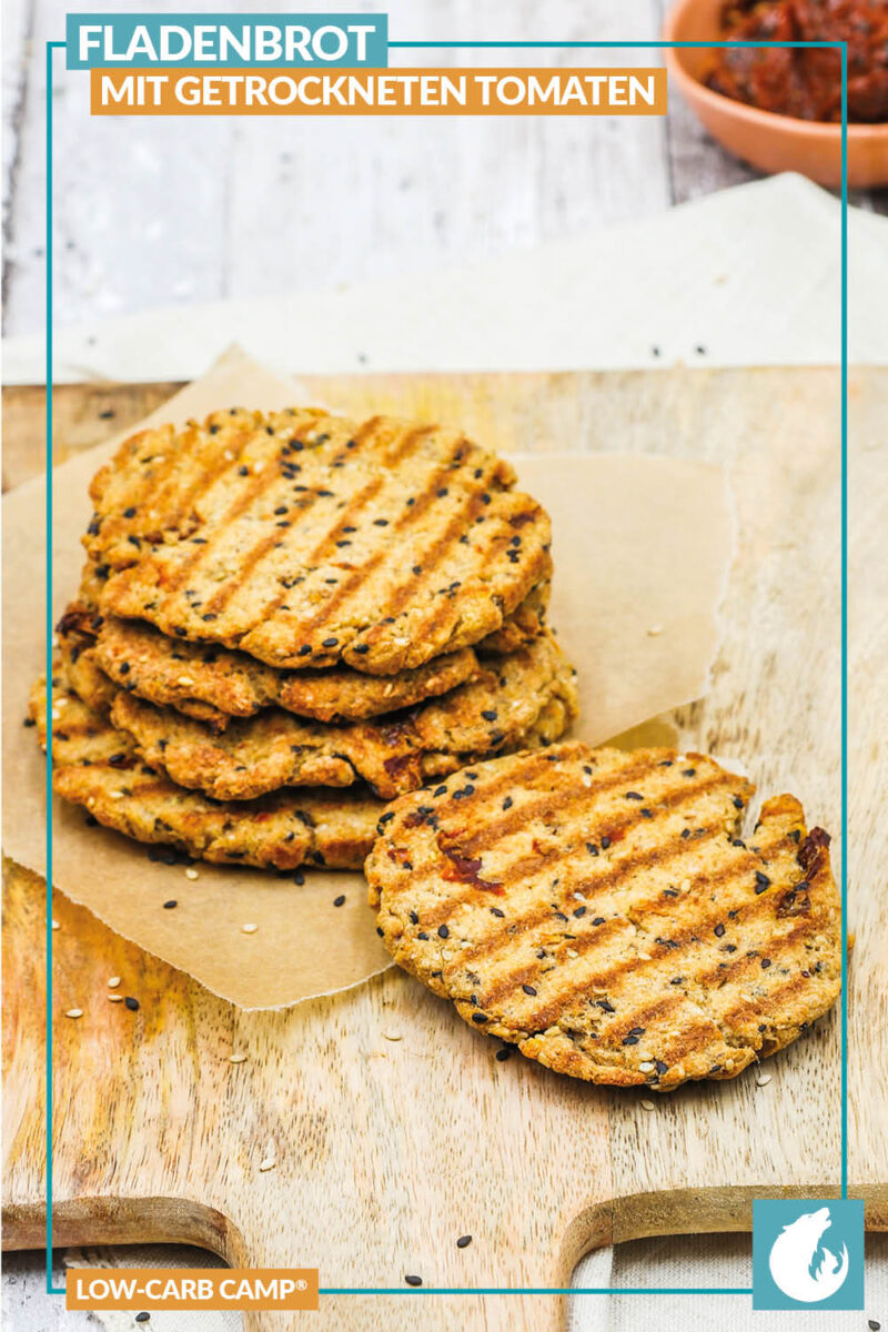 Fladenbrot mit getrockneten Tomaten