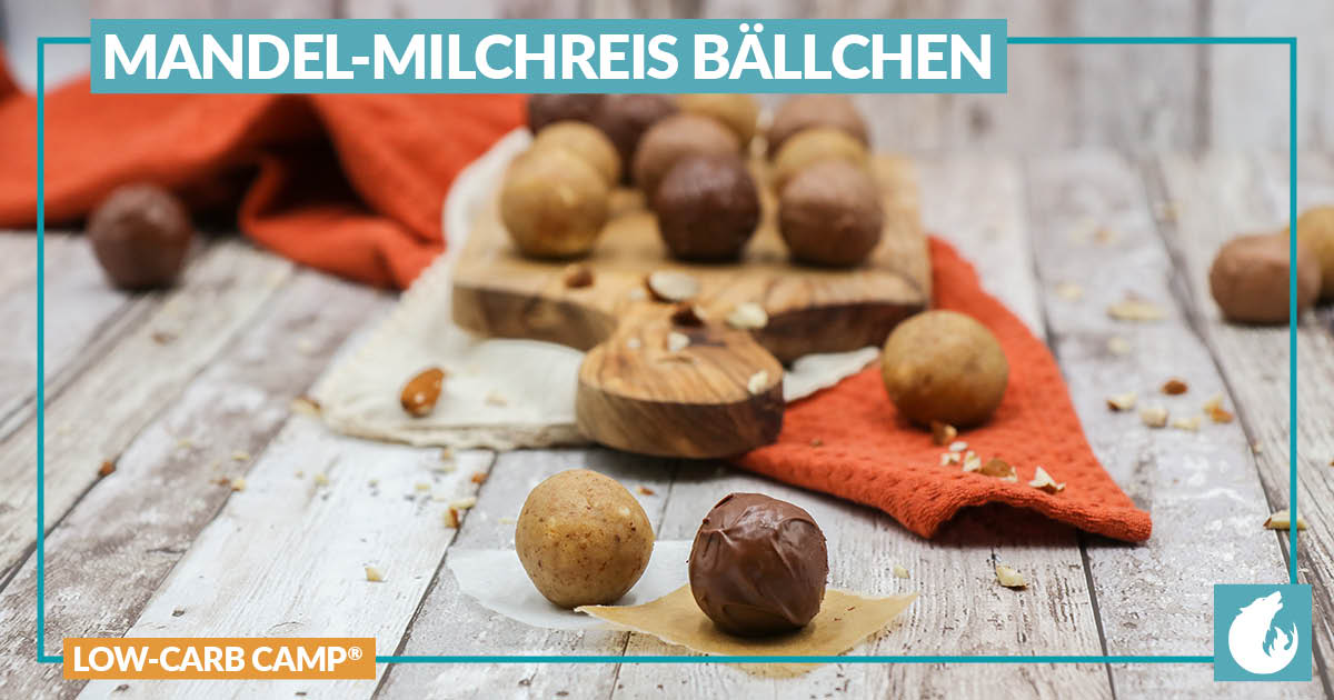 Mandel-Milchreis Bällchen ☺️ Dein rundum süßes Low-Carb Glück!