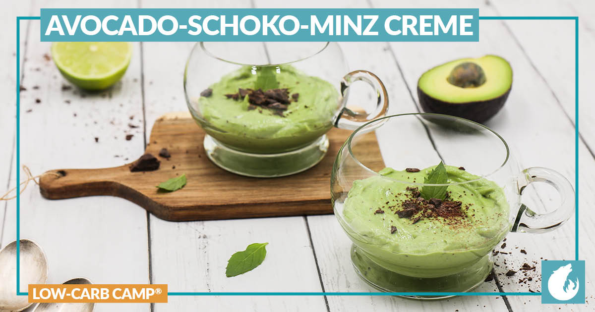 Avocado Schoko Minz Creme Locker Luftig Low Carb