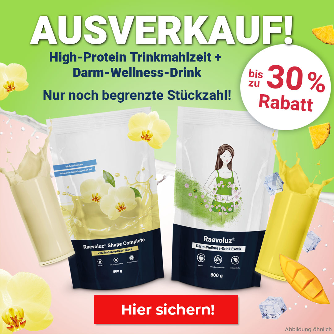 Ausverkauf Trinkmahlzeit & Darm-Wellness-Drink